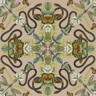 Samples and Purchasing available for Emerald Forest Wp - Blush Multi By Clarke And Clarke | Clarke & Clarke Botanical Wonders Wallpaper |Animal/Insects Novelty Wallcovering Print at Designer Wallcoverings and Fabrics