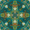 Emerald Forest Wp - Teal Multi By Clarke And Clarke | Clarke & Clarke Botanical Wonders Wallcovering |Animal/Insects Novelty Wallcovering Print
