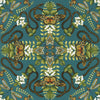 Samples and Purchasing available for Emerald Forest Wp - Teal Multi By Clarke And Clarke | Clarke & Clarke Botanical Wonders Wallpaper |Animal/Insects Novelty Wallcovering Print at Designer Wallcoverings and Fabrics