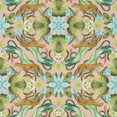 Menagerie Wp - Blush Multi By Clarke And Clarke | Clarke & Clarke Botanical Wonders Wallcovering |Animal/Insects Novelty Wallcovering Print