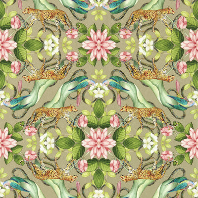 Menagerie Wp - Gilver Multi By Clarke And Clarke | Clarke & Clarke Botanical Wonders Wallcovering |Animal/Insects Novelty Wallcovering Print