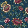 Tonquin Wp - Midnight Dark Blue By Clarke And Clarke | Clarke & Clarke Botanical Wonders Wallcovering | Botanical & Floral Wallcovering Print