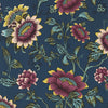 Samples and Purchasing available for Tonquin Wp - Midnight Dark Blue By Clarke And Clarke | Clarke & Clarke Botanical Wonders Wallpaper | Botanical & Floral Wallcovering Print at Designer Wallcoverings and Fabrics