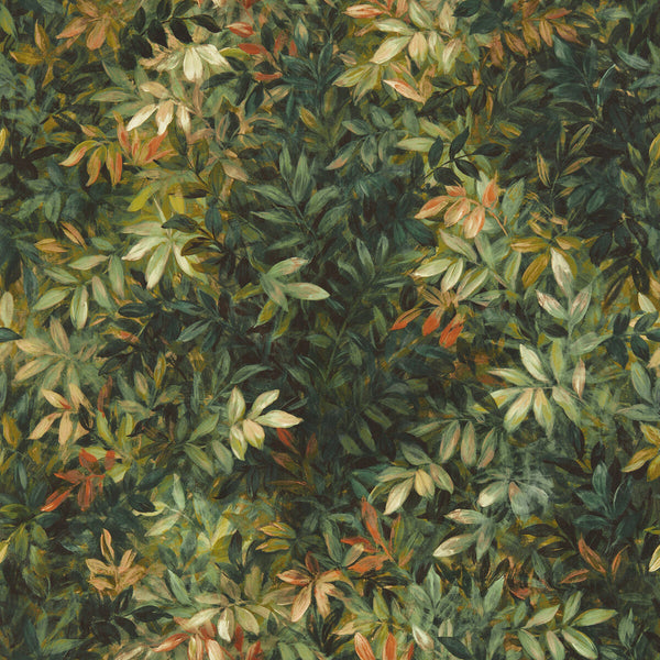 Congo - Antique Wp Green By Clarke And Clarke | Clarke & Clarke Exotica 2 Luxury Wallcovering | Botanical & Floral Wallcovering Print