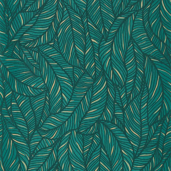Selva - Emerald Wp Emerald By Clarke And Clarke | Clarke & Clarke Exotica 2 Luxury Wallcovering | Botanical & Floral Wallcovering Print