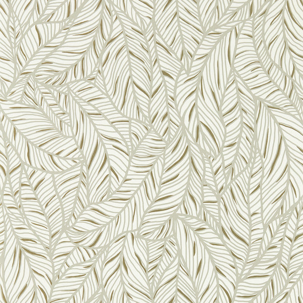 Selva - Linen/Champagne Wp Taupe By Clarke And Clarke | Clarke & Clarke Exotica 2 Luxury Wallcovering | Botanical & Floral Wallcovering Print