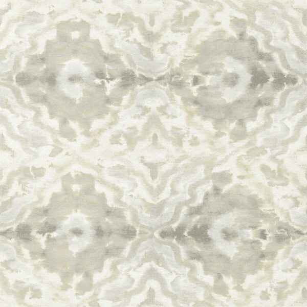 Aqueous - Natural Wp Beige By Clarke And Clarke | Clarke & Clarke Fusion Luxury Wallcovering | Geometric Wallcovering Print