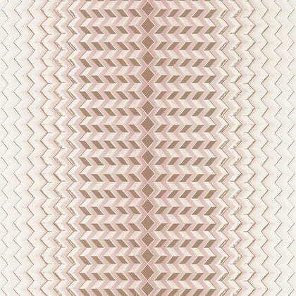 Fragment - Blush/Gold Wp Pink By Clarke And Clarke | Clarke & Clarke Fusion Luxury Wallcovering |Modern Geometric Wallcovering Print