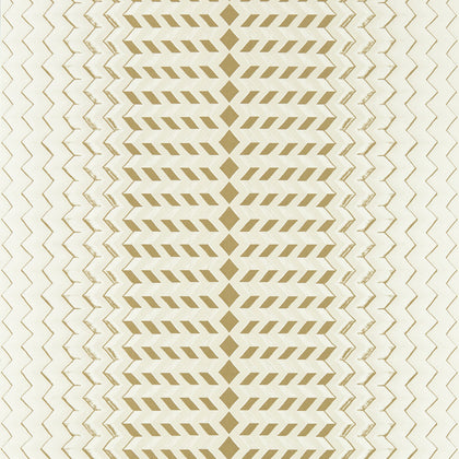 Fragment - Natural/Gold Wp Gold By Clarke And Clarke | Clarke & Clarke Fusion Luxury Wallcovering |Modern Geometric Wallcovering Print