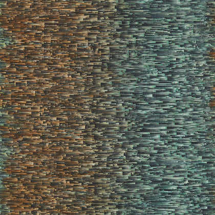 Ombre - Teal/Spice Wp Teal By Clarke And Clarke | Clarke & Clarke Fusion Luxury Wallcovering | Modern Wallcovering Print