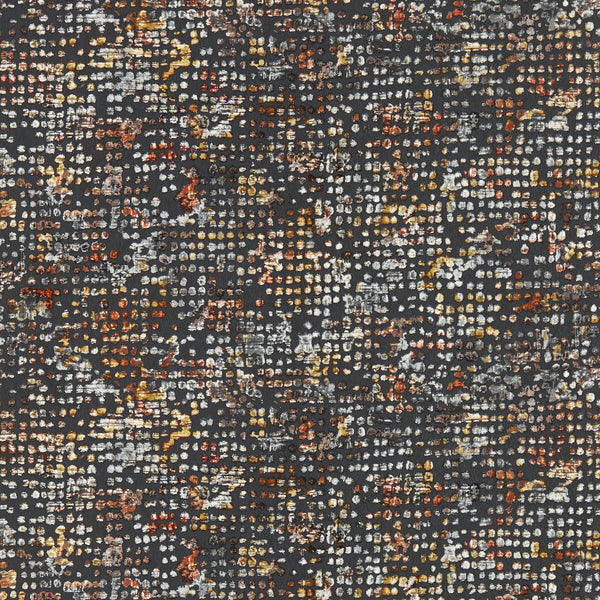 Scintilla - Spice/Dusk Wp Charcoal By Clarke And Clarke | Clarke & Clarke Fusion Luxury Wallcovering | Modern Wallcovering Print