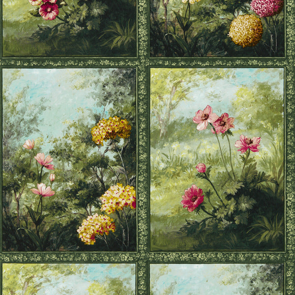 Artus - Forest Wp Green By Clarke And Clarke | Clarke & Clarke Marianne Wallcovering | Botanical & Floral Wallcovering Print