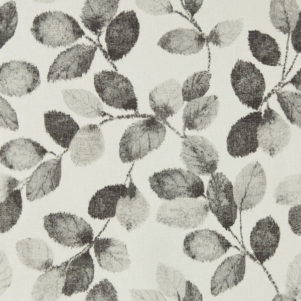 Northia - Charcoal Wp Black By Clarke And Clarke | Clarke & Clarke Marianne Wallcovering |Botanical & Floral Metallic Wallcovering Print