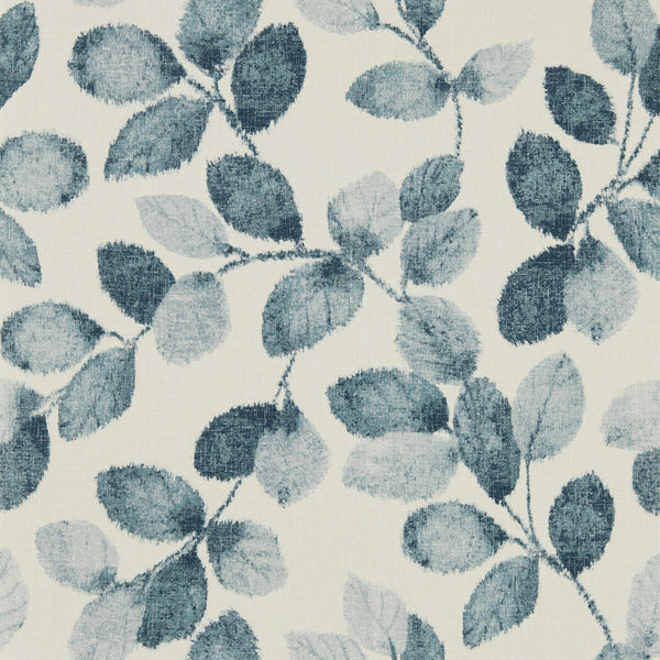 Northia - Denim Linen Wp Dark Blue By Clarke And Clarke | Clarke & Clarke Marianne Wallcovering |Botanical & Floral Metallic Wallcovering Print