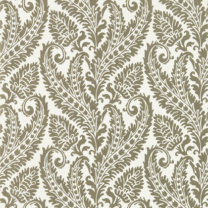 Regale - Gilver Ivory Wp Neutral By Clarke And Clarke | Clarke & Clarke Marianne Wallcovering |Damask Metallic Wallcovering Print