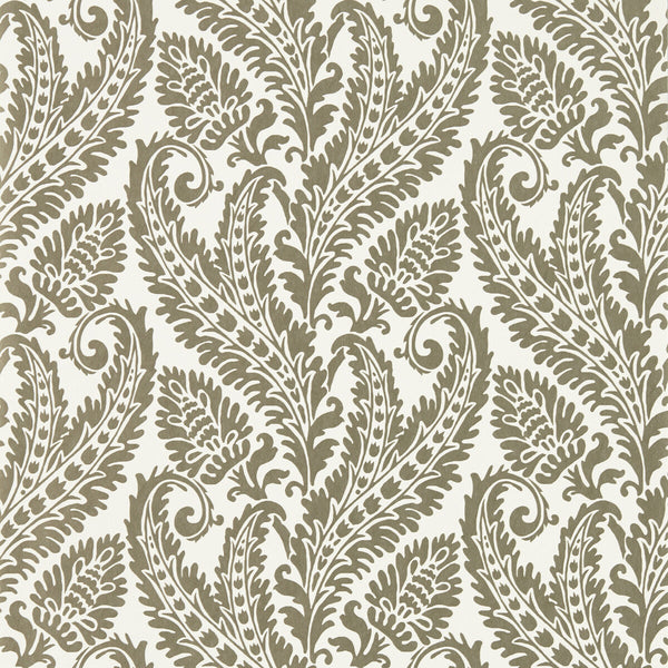 Regale - Gilver Ivory Wp Neutral By Clarke And Clarke | Clarke & Clarke Marianne Wallcovering |Damask Metallic Wallcovering Print