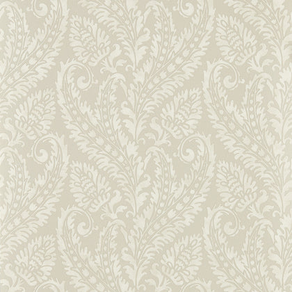 Regale - Ivory Mocha Wp Taupe By Clarke And Clarke | Clarke & Clarke Marianne Wallcovering |Damask Metallic Wallcovering Print