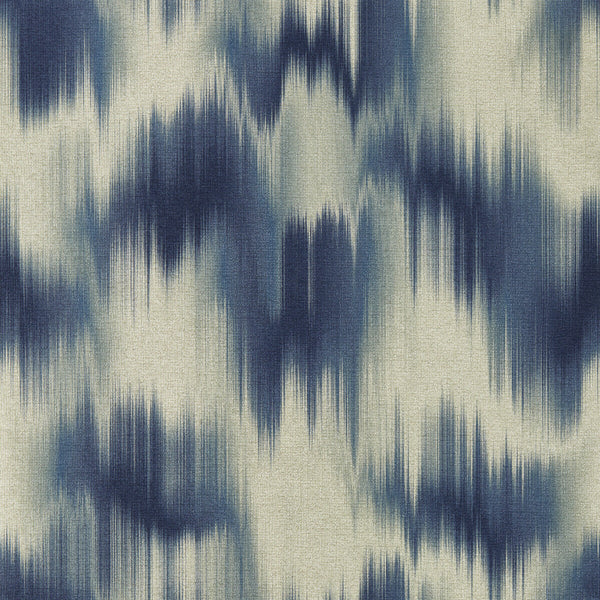 Colorante - Midnight Wp Dark Blue By Clarke And Clarke | Clarke & Clarke Lusso Wallcovering |Abstract Ikat/Southwest/Kilims Wallcovering Print