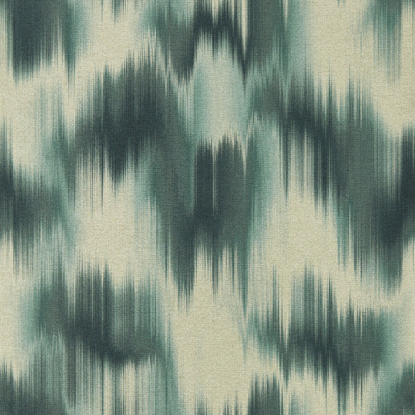 Colorante - Teal Wp Teal By Clarke And Clarke | Clarke & Clarke Lusso Wallcovering |Abstract Ikat/Southwest/Kilims Wallcovering Print