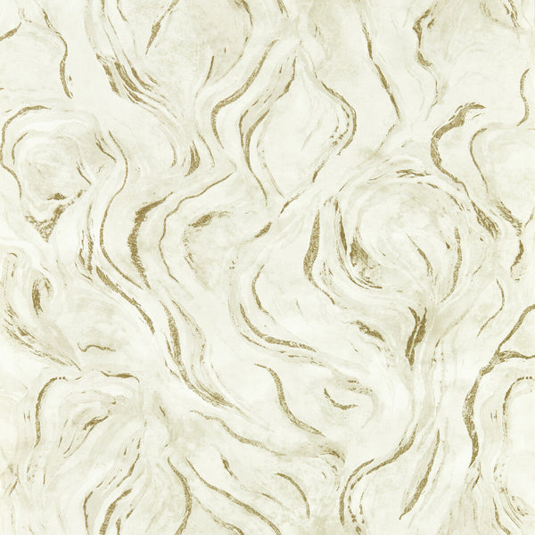 Lavico - Linen Wp Neutral By Clarke And Clarke | Clarke & Clarke Lusso Wallcovering |Abstract Metallic Wallcovering Print