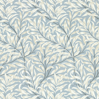 Willow Boughs - Dove Wp White By Clarke And Clarke | Clarke & Clarke William Morris Wallcovering | Botanical & Floral Wallcovering Print