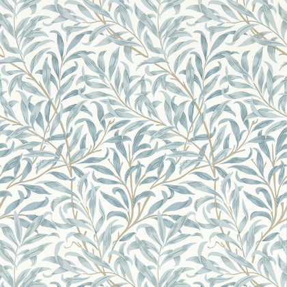 Willow Boughs - Mineral Wp Grey By Clarke And Clarke | Clarke & Clarke William Morris Wallcovering | Botanical & Floral Wallcovering Print