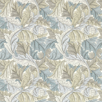 Acanthus - Dove Wp Grey By Clarke And Clarke | Clarke & Clarke William Morris Wallcovering | Botanical & Floral Wallcovering Print