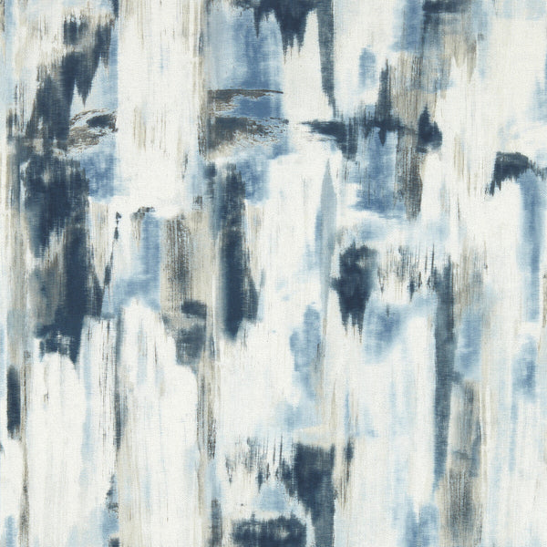 Lagna - Midnight Wp Blue By Clarke And Clarke | Clarke & Clarke Vivido Wallcovering | Abstract Wallcovering Print