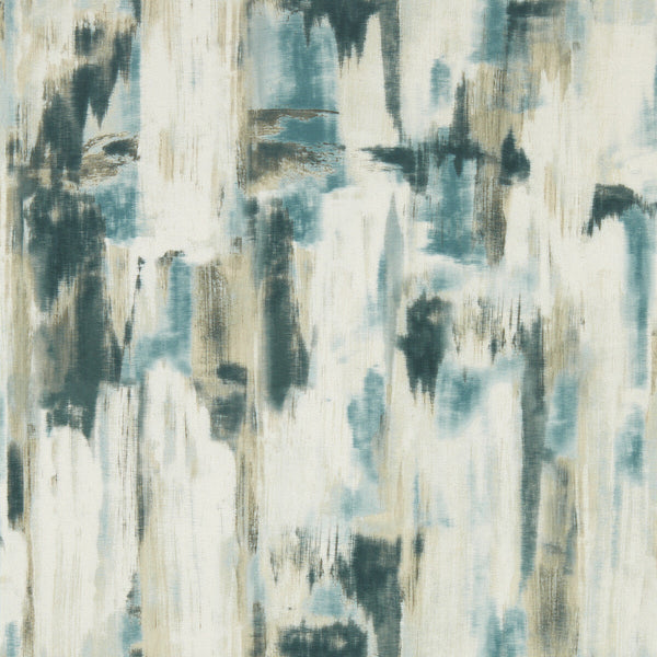 Lagna - Mineral Wp Teal By Clarke And Clarke | Clarke & Clarke Vivido Wallcovering | Abstract Wallcovering Print