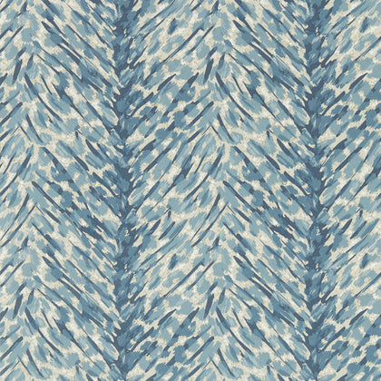Pokot - Denim Wp Dark Blue By Clarke And Clarke | Clarke & Clarke Breegan Jane Wallcovering |Animal Skins Texture Wallcovering Print