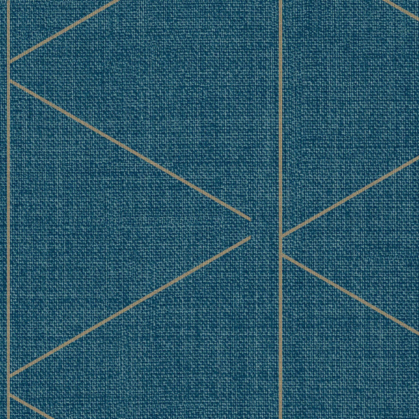 Amsterdam Desert Peak Indigo Wallcovering | Phillipe Romano