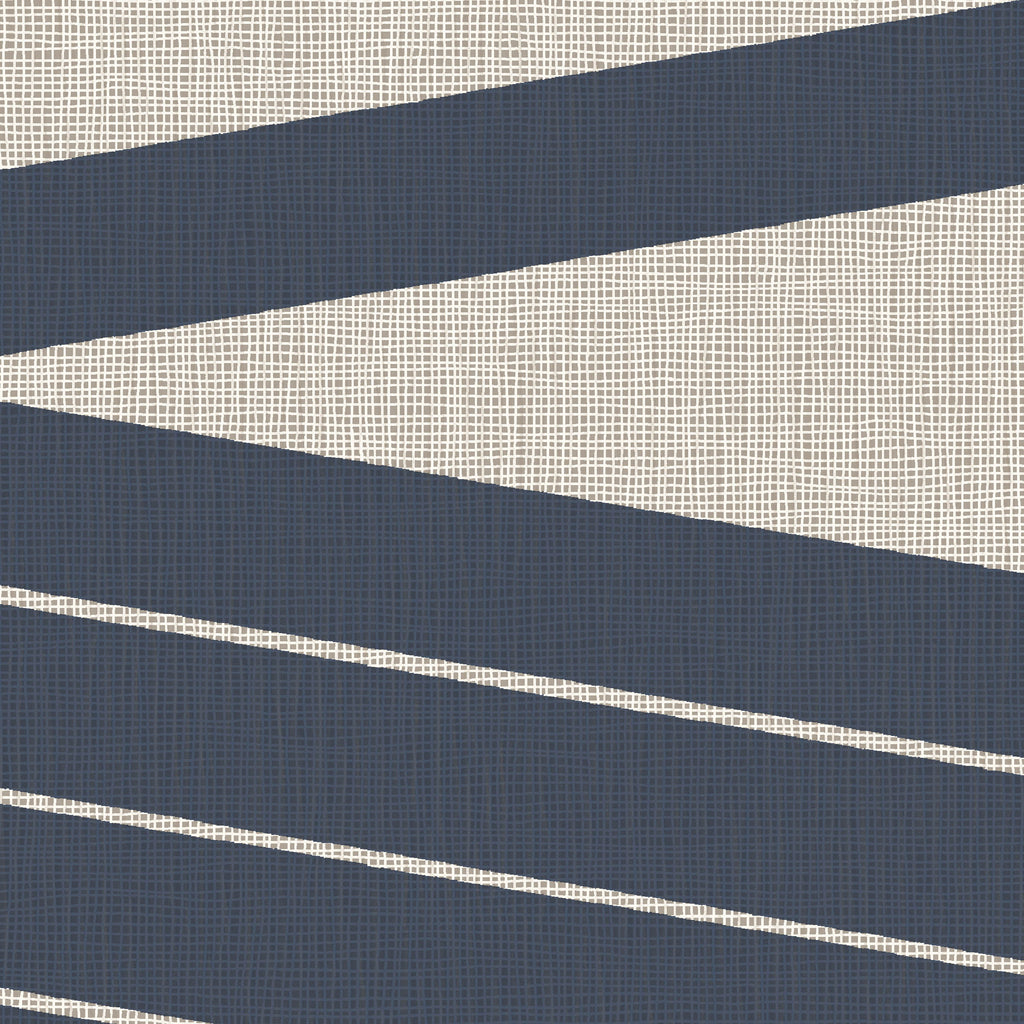Amsterdam Epic Lines Newport Navy Wallcovering | Phillipe Romano