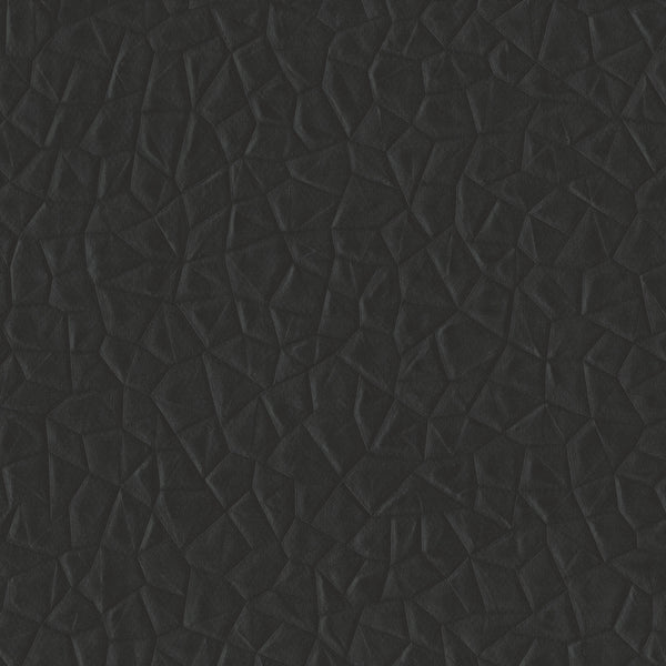Amsterdam Facets Raven Black Wallcovering | Phillipe Romano