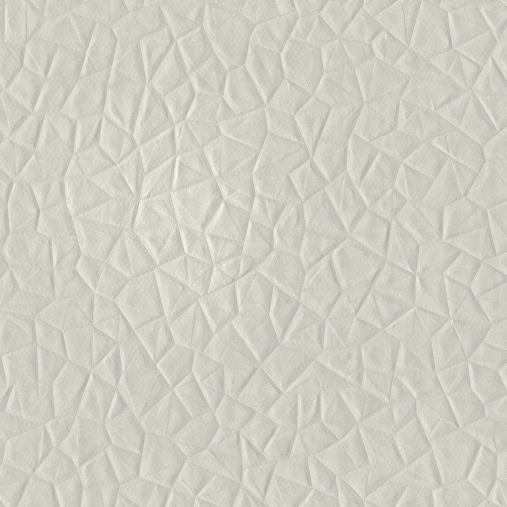 Amsterdam Facets Soft Pewter Wallcovering | Phillipe Romano
