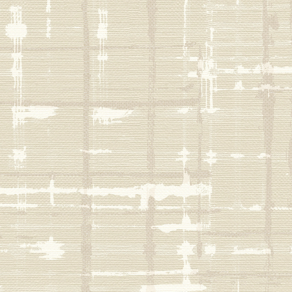 Amsterdam Plaidish Sandy Pearl Wallcovering | Phillipe Romano
