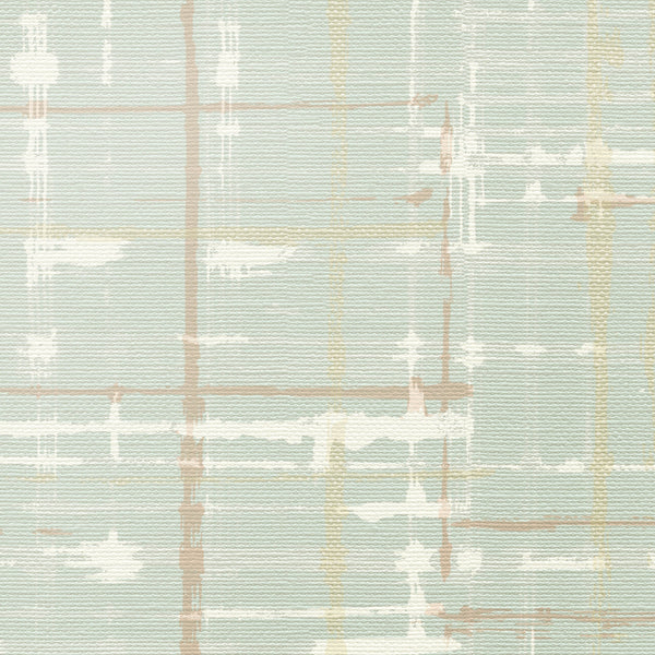 Amsterdam Plaidish Sincere Sage Wallcovering | Phillipe Romano