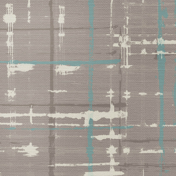 Amsterdam Plaidish Minky Mint Wallcovering | Phillipe Romano