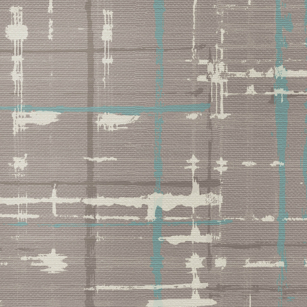 Amsterdam Plaidish Minky Mint Wallcovering | Phillipe Romano