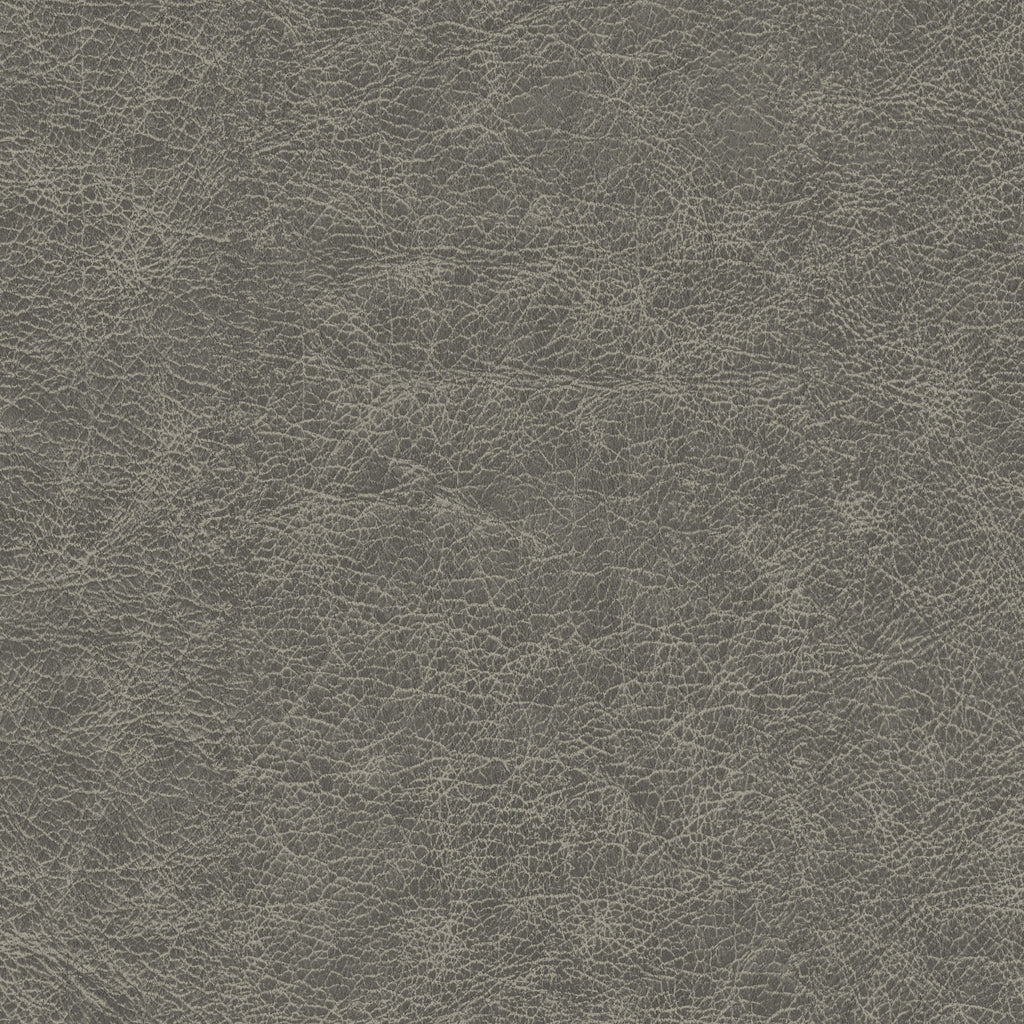Amsterdam Saffian Leather Aged Charcoal Wallcovering | Phillipe Romano