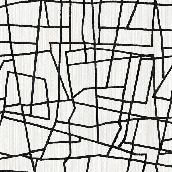 Amsterdam Scribble Cloudy Ink Wallcovering | Phillipe Romano