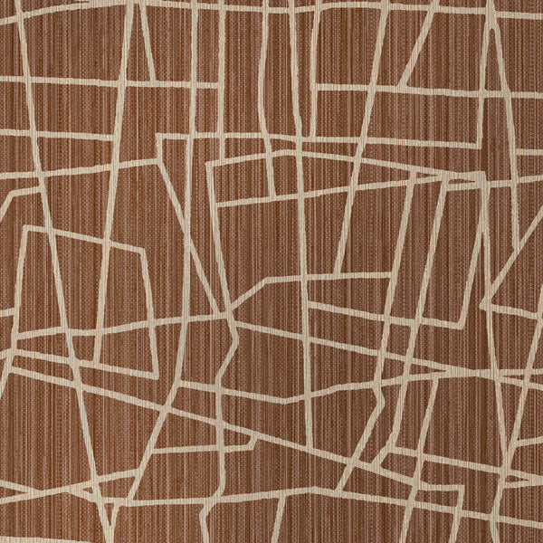 Amsterdam Scribble Hot Cocoa Wallcovering | Phillipe Romano