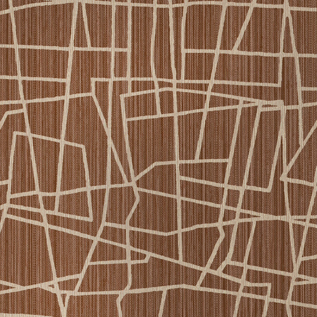 Amsterdam Scribble Hot Cocoa Wallcovering | Phillipe Romano