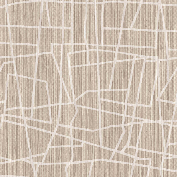 Amsterdam Scribble Slanted Sand Wallcovering | Phillipe Romano