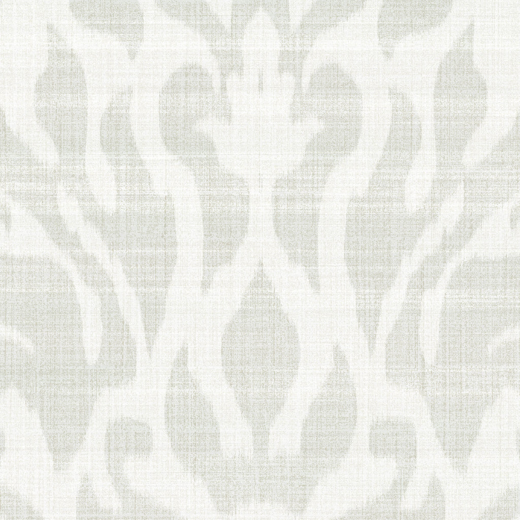 Amsterdam Shadow Damask Ethereal White Wallcovering | Phillipe Romano