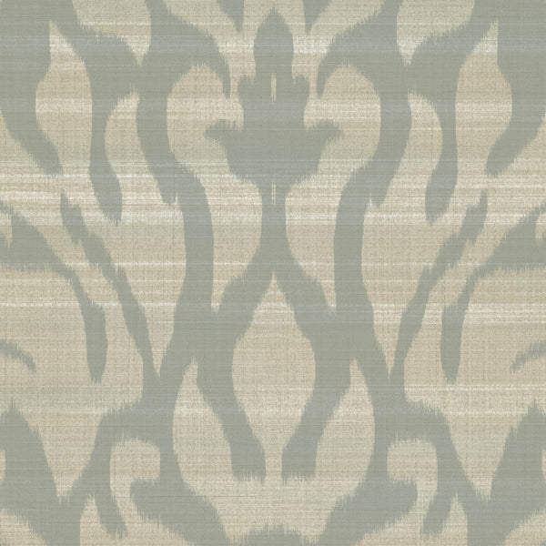 Amsterdam Shadow Damask Golden Grey Wallcovering | Phillipe Romano