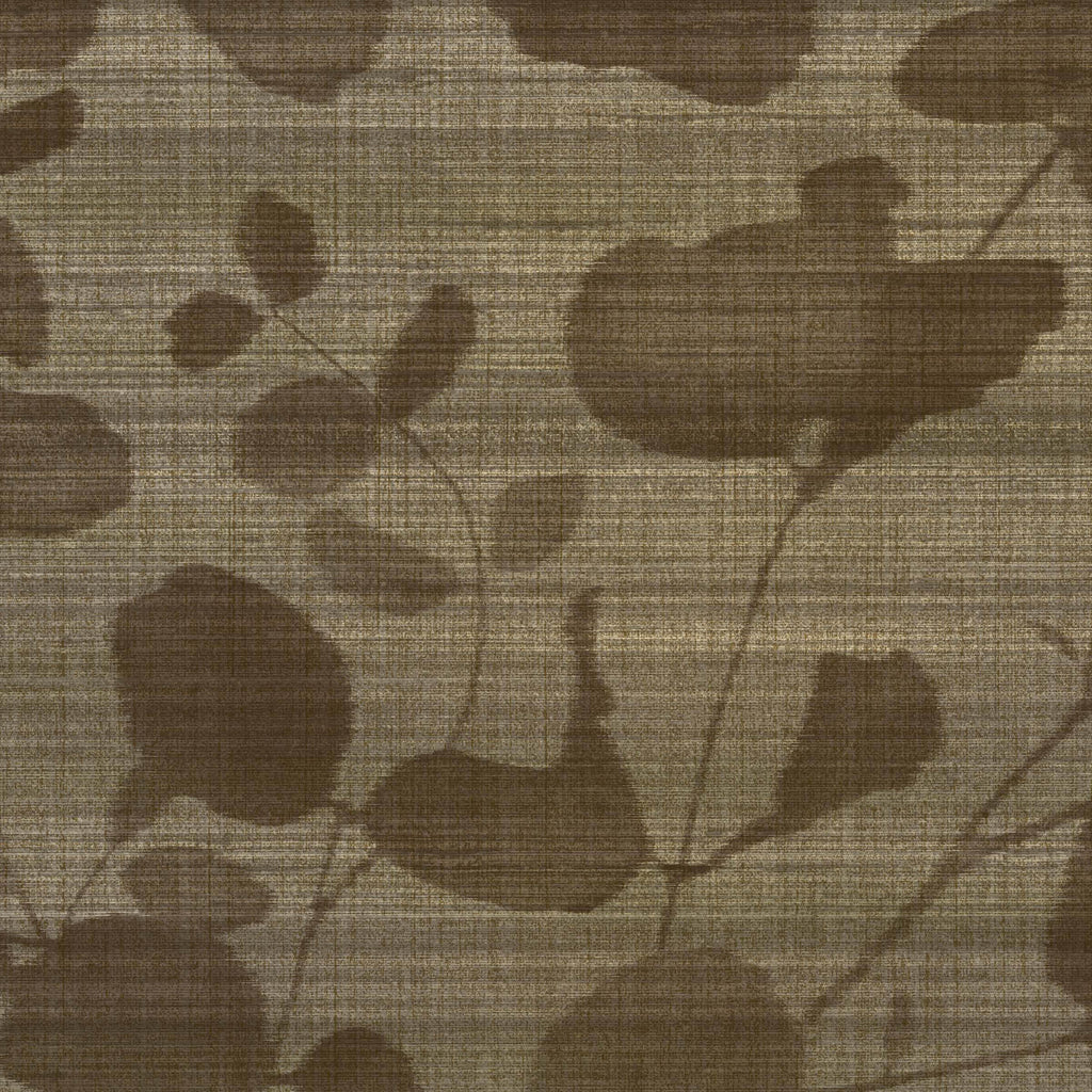 Amsterdam Shadow Leaves Mocha Wallcovering | Phillipe Romano