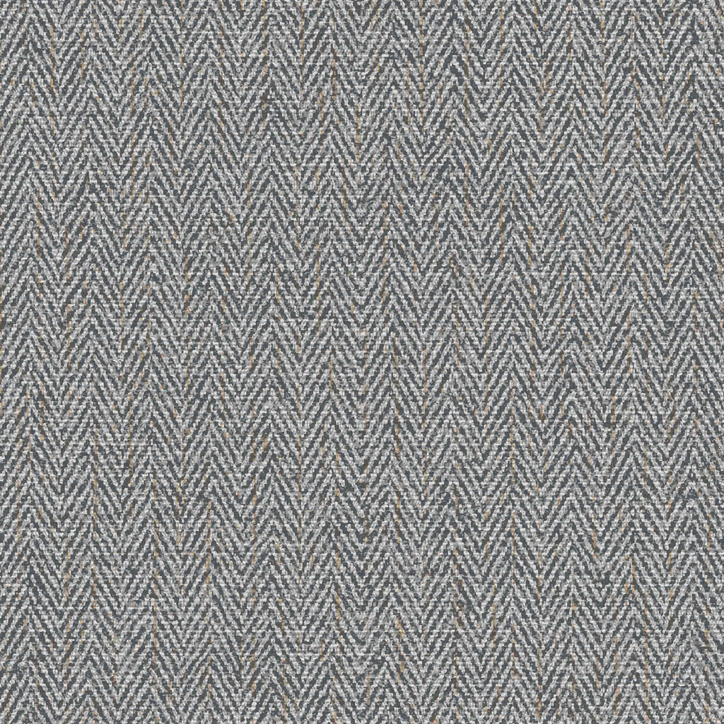 Amsterdam Tailored Twill Graphite Fabric Wallcovering | Phillipe Romano