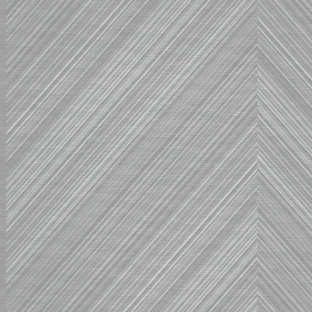 Amsterdam Zig Zag Silver Shadow Wallcovering | Phillipe Romano