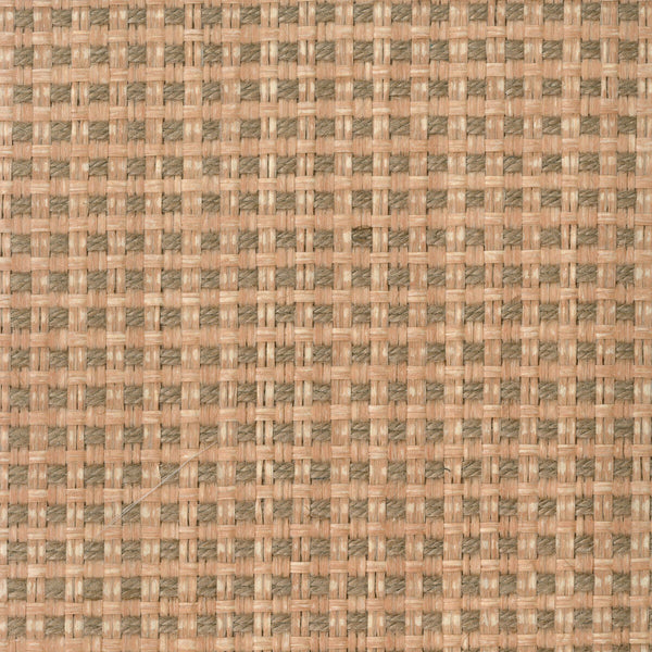 Kravet Design - W3285-106 Beige | Kravet Design | Grasscloth Iii |Check/Houndstooth Metallic Wallcovering