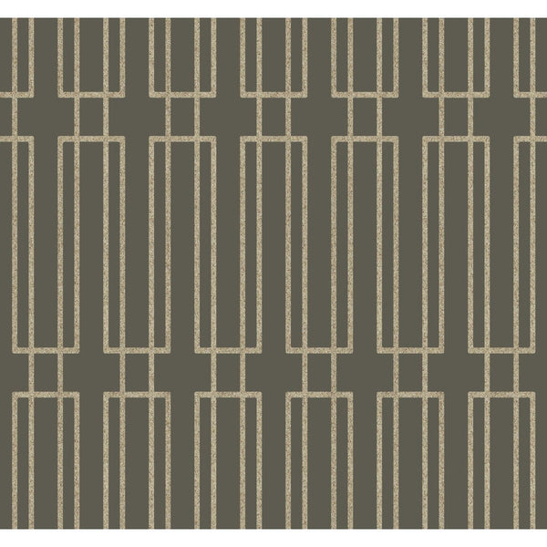 Kravet Design - W3384-11 Grey | Kravet Design | Candice Olson Collection |Geometric Texture Wallcovering Print